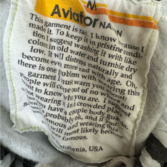 Aviator Nation Classic Velvet Sweatpant Zebra Medium Rare - Picture 8 of 12